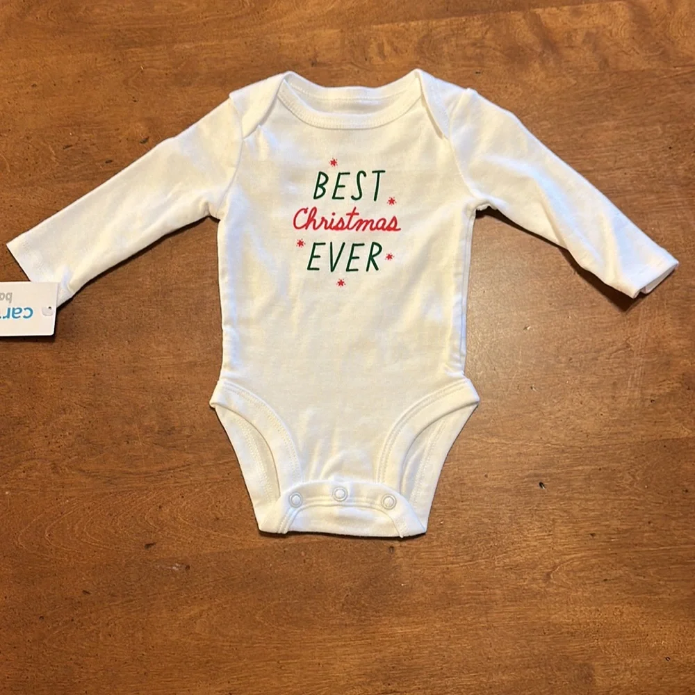 2 piece Santa Best Christmas Ever baby set